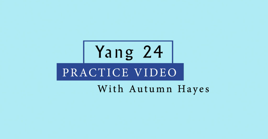 Yang 24 - Section 1, Movements 1-3